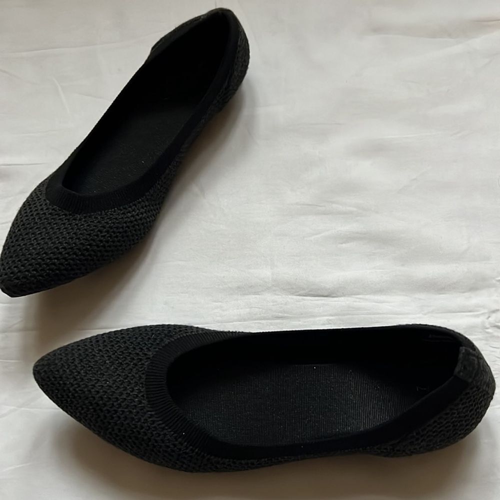⭐️FRANK Mully Pointed Toe Ballet Flat Slip On Flat Knit Shoes⭐️ - Picture 9 of 10